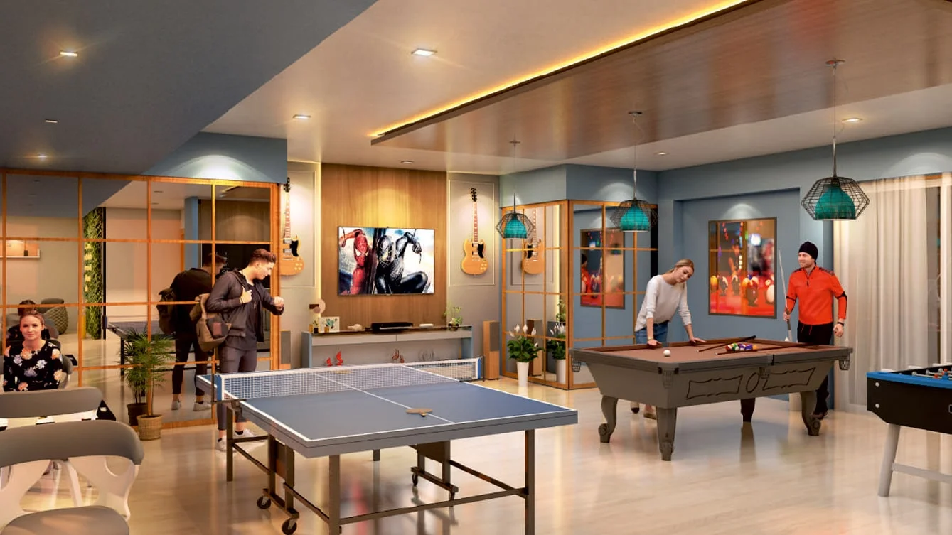 Oree Cloud 28 Bhugaon Indoor Games Room Image